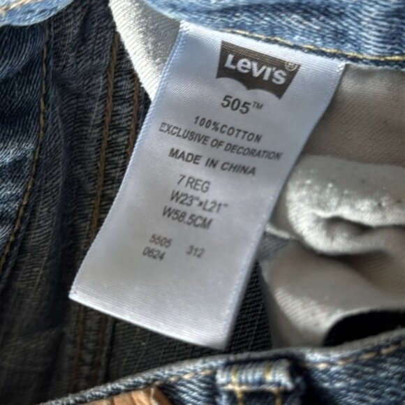 Levi's 505 7 Reg Light Wash Straight Leg Boys Jeans - Picture 4 of 7